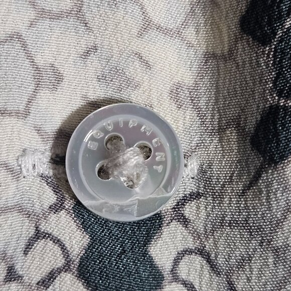 Equipment Femme Silk Snake Print Shirt Dress XS Quiet Luxury Grunge Indie Fall - Picture 6 of 12